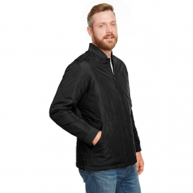 Harriton M715 Men\'s Adult Dockside Insulated Utility Jacket - Black
