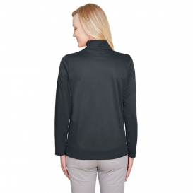 Harriton M748W Ladies Advantage Snag Protection Plus IL 1/4-Zip - Dark Charcoal