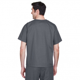 Harriton M897 Adult Restore 4.9 oz. Scrub Top - Dark Charcoal