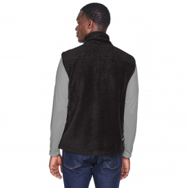 Harriton M985 Adult 8 oz. Fleece Vest - Black