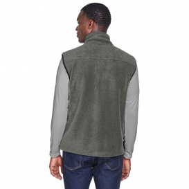 Harriton M985 Adult 8 oz. Fleece Vest - Charcoal