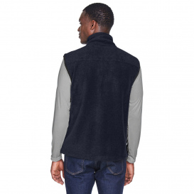 Harriton M985 Adult 8 oz. Fleece Vest - Navy