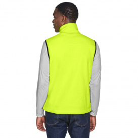 Harriton M985 Adult 8 oz. Fleece Vest - Safety Yellow