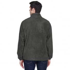 Harriton M990 Men\'s 8 oz. Full Zip Fleece - Charcoal