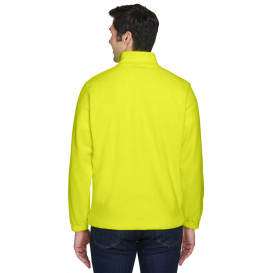 Harriton M990 Men\'s 8 oz. Full Zip Fleece - Safety Yellow
