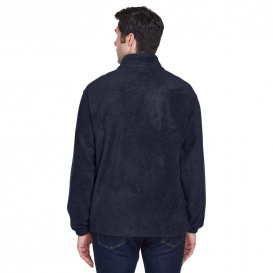 Harriton M990T Men's Tall 8 oz. Full Zip Fleece - Navy