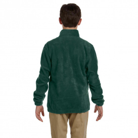 Harriton M990Y Youth 8 oz. Full-Zip Fleece - Hunter