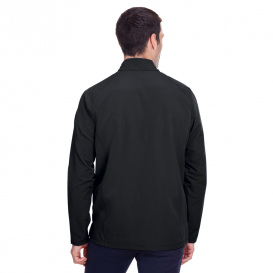 North End NE401 Men\'s Quest Stretch Quarter-Zip - Black/Carbon