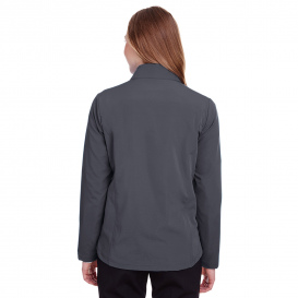 North End NE401W Ladies Quest Stretch Quarter-Zip - Carbon/Black