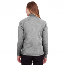 North End NE712W Ladies Flux 2.0 Full-Zip Jacket - Light Heather/Carbon