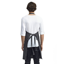 Reprime RP126 Unisex Jeans Stitch Denim Bib Apron - Black Denim