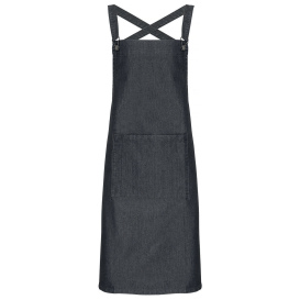 Reprime RP129 Cross Back Barista Apron - Black Denim