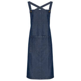 Reprime RP129 Cross Back Barista Apron - Indigo Denim