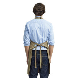Reprime RP132 Unisex Cotton Chino Bib Apron - Khaki
