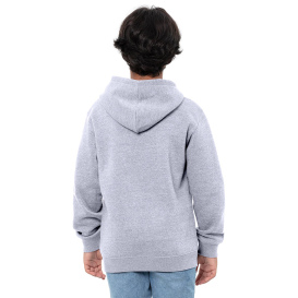 Threadfast T2000B Epic Youth Fleece Pullover Hooded Sweatshirt - Heather Grey