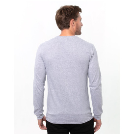 Threadfast T3000 Epic Unisex Long Sleeve T-Shirt - Heather Grey