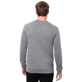 Threadfast T3001 Epic Unisex CVC Long Sleeve T-Shirt - Heather Dark Grey