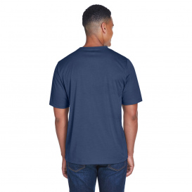 Team 365 TT11H Men\'s Sonic Heather Performance T-Shirt -Sport Dark Navy Heather