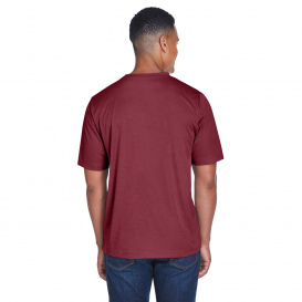 Team 365 TT11H Men's Zone Performance T-Shirt - Sport Maroon Heather