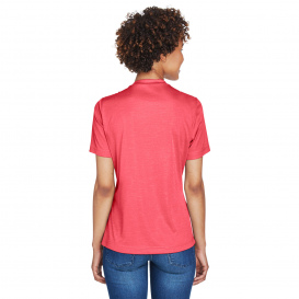 Team 365 TT11HW Ladies Sonic Heather Performance T-Shirt - Sport Red Heather