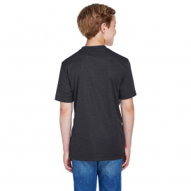 Team 365 TT11HY Youth Sonic Heather Performance T-Shirt - Black Heather