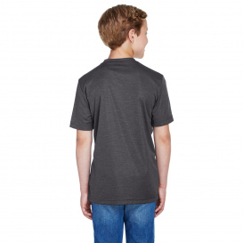 Team 365 TT11HY Youth Sonic Heather Performance T-Shirt - Dark Grey Heather