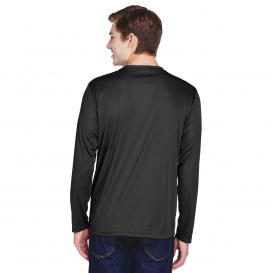 Team 365 TT11L Men\'s Zone Performance Long Sleeve T-Shirt - Black
