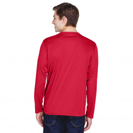 Team 365 TT11L Men\'s Zone Performance Long Sleeve T-Shirt - Sport Red