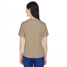 Team 365 TT11W Ladies Zone Performance T-Shirt - Desert Khaki