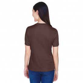 Team 365 TT11W Ladies Zone Performance T-Shirt - Sport Dark Brown