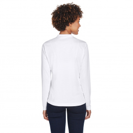 Team 365 TT11WL Ladies Zone Performance Long Sleeve T-Shirt - White