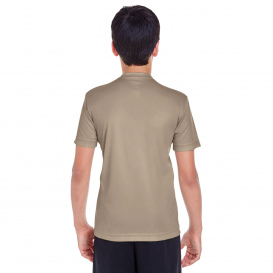 Team 365 TT11Y Youth Zone Performance T-Shirt - Desert Khaki