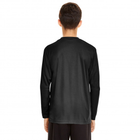 Team 365 TT11YL Youth Zone Performance Long Sleeve T-Shirt - Black