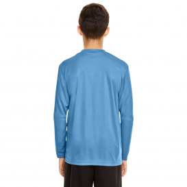 Team 365 TT11YL Youth Zone Performance Long Sleeve T-Shirt - Sport Light Blue