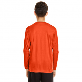 Team 365 TT11YL Youth Zone Performance Long Sleeve T-Shirt - Sport Orange