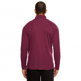 Team 365 TT31 Men\'s Zone Performance Quarter-Zip - Sport Maroon