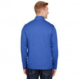 Team 365 TT31H Men's Zone Sonic Heather Performance Quarter-Zip - Sport Royal Heather