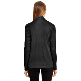 Team 365 TT31W Ladies Zone Performance Quarter-Zip - Black