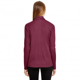 Team 365 TT31W Ladies Zone Performance Quarter-Zip - Sport Maroon