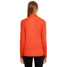 Team 365 TT31W Ladies Zone Performance Quarter-Zip - Sport Orange