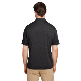Team 365 TT51H Men\'s Zone Sonic Heather Performance Polo - Black Heather