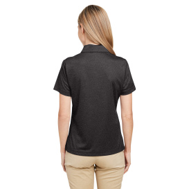 Team 365 TT51HW Ladies Zone Sonic Heather Performance Polo - Black Heather