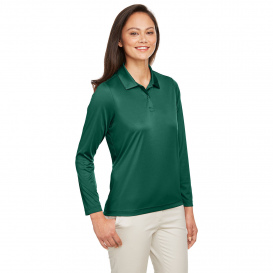 Team 365 TT51LW Ladies Zone Performance Long Sleeve Polo - Sport Forest
