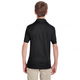 Team 365 TT51Y Youth Zone Performance Polo - Black