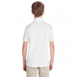 Team 365 TT51Y Youth Zone Performance Polo - White