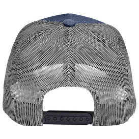 Team 365 TT802Y Youth Zone Sonic Heather Trucker Cap by Yupoong - Sport Denim Navy Heather/Sport Gray