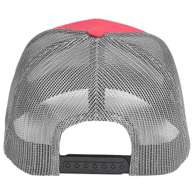 Team 365 TT802Y Youth Zone Sonic Heather Trucker Cap by Yupoong - Sport Red Heather/Sport Gray