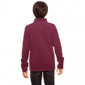 Team 365 TT90Y Youth Campus Microfleece Jacket - Sport Maroon