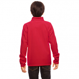 Team 365 TT90Y Youth Campus Microfleece Jacket - Sport Red
