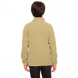 Team 365 TT90Y Youth Campus Microfleece Jacket - Sport Vegas Gold